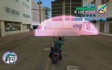 Tommy Vercetti about to go through the corona.