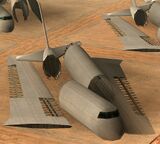 A wrecked Andromada in Grand Theft Auto: San Andreas.