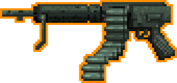 The HUD icon for an Armed Land Roamer's mounted machine gun in GTA 2.