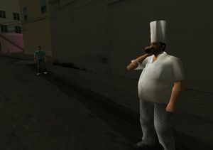 Meeting the chef