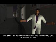 Lance Vance explaining to Tommy Vercetti that the two are both looking for revenge after the ambushed drugs deal.