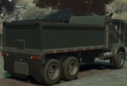 GTA IV, rear quarter view, with a different dump truck bed.