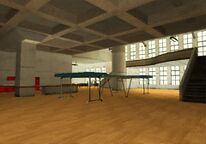 The main room of the building on the top floor.