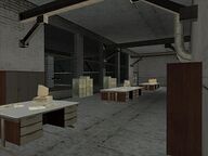 An office on the second floor.