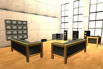 The television/security area on the top floor.