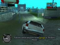 Toni Cipriani driving the Sindacco Argento to The Dolls House.