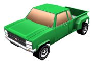 A rendering of the papercraft Bobcat from the GTA Chinatown Wars section of the Rockstar Games Social Club
