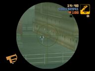 8-Ball about to plant the explosives inside the freighter.