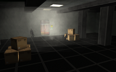 CJ throws tear gas down a ventilation shaft, causing the guards to pass out.