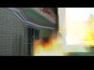 The Bo-Bella Boutique being blown-up.