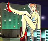 Candy Suxxx sign imitating Vegas Vickie in Las Venturas, GTA San Andreas.