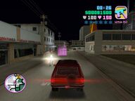 Tommy Vercetti arriving at the Haitian drug factory.