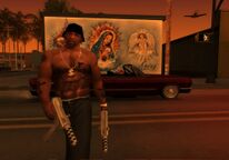 A pre-release image of Carl Johnson.