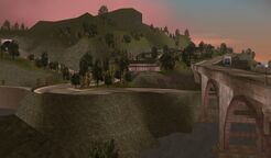 The hills of Cedar Grove as seen in Grand Theft Auto III.