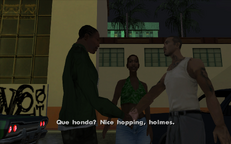 Kendl introduces CJ to her boyfriend, Cesar Vialpando.