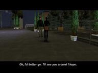 Claude bringing Maria back to the club.