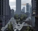 Liberty City in GTA IV, showing the City Hall area