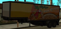 A Cok O Pops trailer.