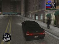 Toni Cipriani picking up a Leone Family mobster outside the Leone casino in Saint Mark's.