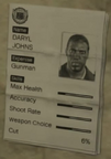 The information sheet for Daryl.