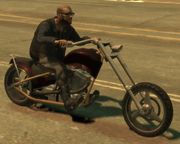 Brian's Diabolus is crimson with golden frames.