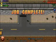 The Job Complete! screen.