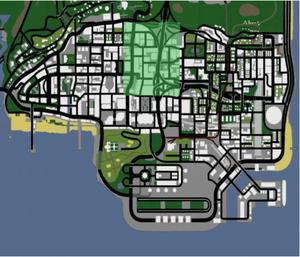 Where is Downtown Los Santos located In GTA 5?