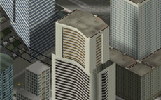 Aerial view of FBI Offices in GTA III.