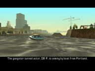 DB-P travelling to Staunton Island from Portland by boat.