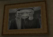 Mikhail and Ilyena's portrait in the living room, GTA IV.