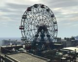 The Liberty Eye Ferris wheel and a portion of western Funland.