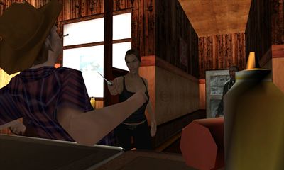 Carl Johnson meeting Catalina at The Welcome Pump.