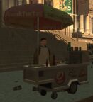 A hot dog vendor (variant 2) in Middle Park, Algonquin.