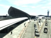 Alternate angle of terminal building in GTA IV.