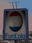 FunCola sign in Shoreside Vale.