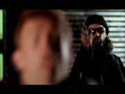 The Zaibatsu assassin shooting Claude Speed in the back as the film closes, killing him.