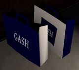 Gash shopping bags in the Vercetti Estate, GTA Vice City.