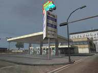 A Going filling station in Idlewood, Vice City.