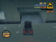 Claude delivering the Stinger to Kenji Kasen's garage.