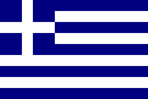 Flag of Greece, a country in Europe.