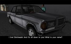 Tommy Vercetti giving Ricardo Diaz his briefcase full of money.