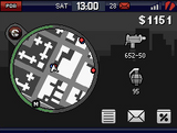 In the Nintendo DS version of GTA Chinatown Wars, the information that would have been on the HUD in earlier games (except for the Wanted Level and place/car names) are moved to the bottom screen as part of the PDA.