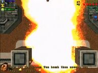 The Happy Gas tanks after being blown up by Claude Speed