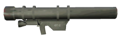 The ground model for the Heat-Seeking Rocket Launcher which is unrealistically short for the SA-7 Grail it's suppose to be.