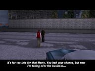 Carlos and Marty Chonks shortly before Marty's death during the mission Her Lover.