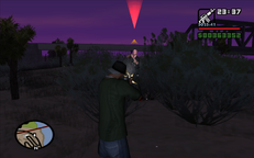 CJ and Pulaski face off in a gunfight.