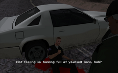 CJ confronts a dying Pulaski.