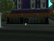In front of Queens store.