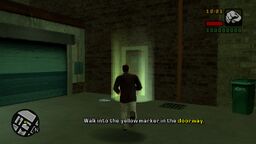 Toni Cipriani about to enter his new safehouse.