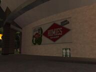 Homies Sharp billboard in Corvin Stadium.